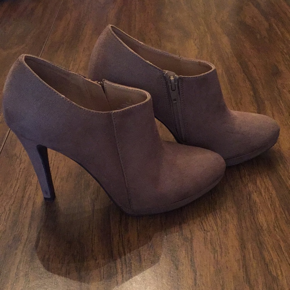 Merona Suede Taupe Bootie